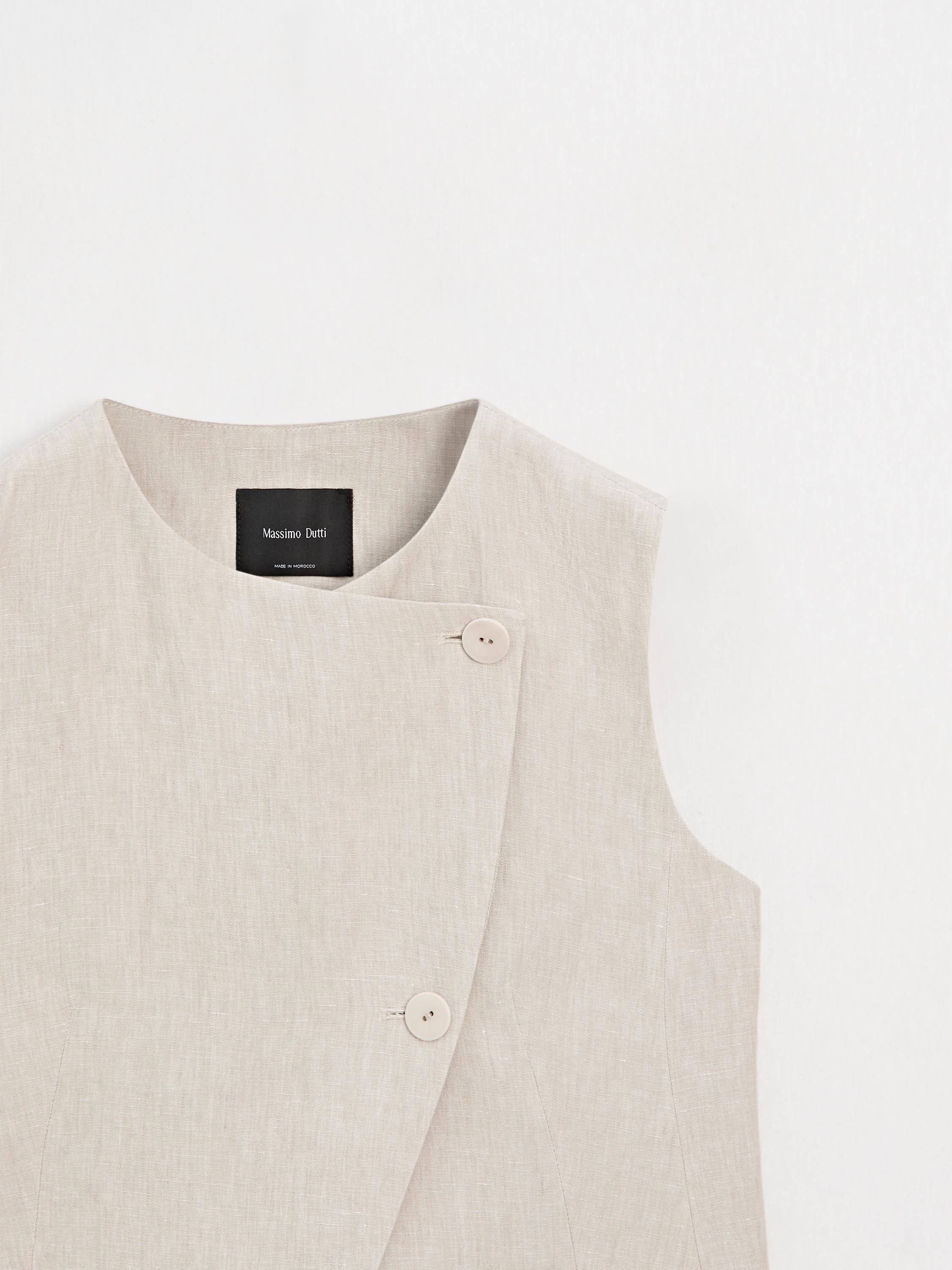 Waistcoat with side button detail